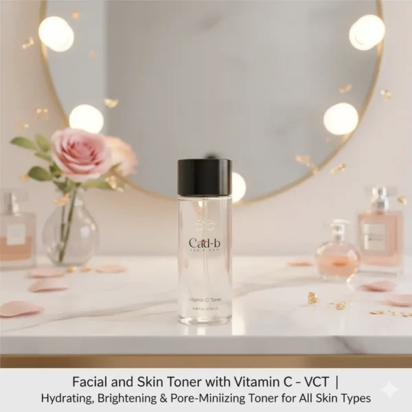 Facial Toner with Vitamin C VCT | Hydrating, Brightening & Pore-Minimizing Toner for All Skin Types - Enhance Radiance & Firmness