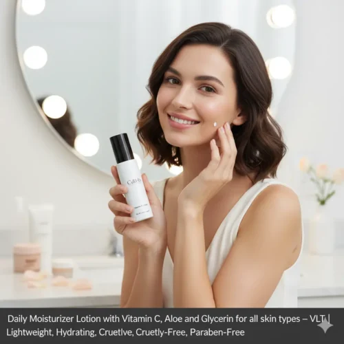 Daily Moisturizer Lotion with Vitamin C, Aloe & Glycerin - Hydrating Face Cream for All Skin Types