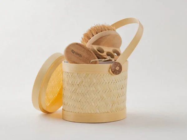 Handwoven Mini Bamboo Basket - Perfect for Picnics, Parties, Home Storage & More