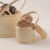 Handwoven Mini Bamboo Basket - Perfect for Picnics, Parties, Home Storage & More