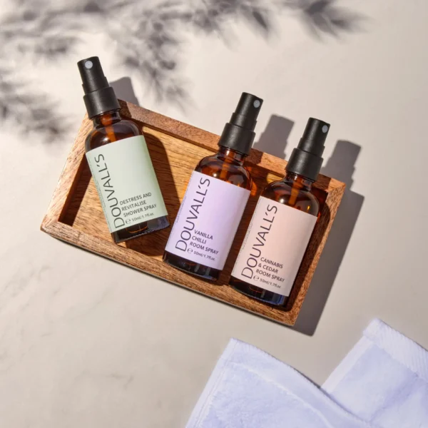 Destress and Revitalize with Organic Natural Shower Spray 50ml | Uplifting Citrus Scent for a Spa-Like Shower Experience by Douvall's