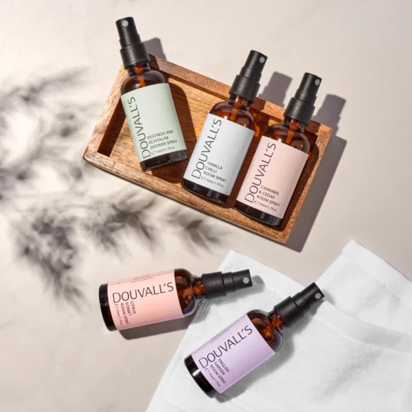 Destress and Revitalize with Organic Natural Shower Spray 50ml | Uplifting Citrus Scent for a Spa-Like Shower Experience by Douvall's