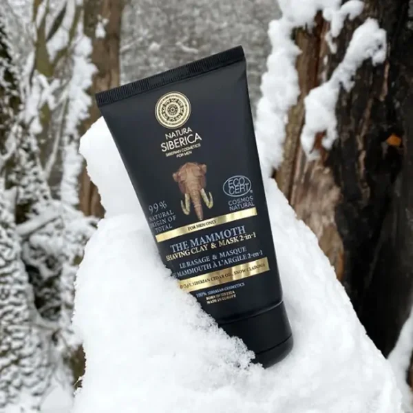 Natura Siberica The Mammoth Shaving Clay And Mask 2 In 1 150ml