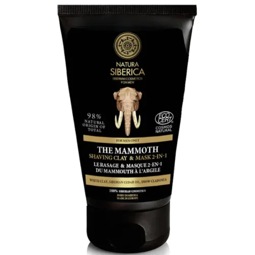 14075962_large.webp Natura Siberica The Mammoth Shaving Clay And Mask 2 In 1 150ml