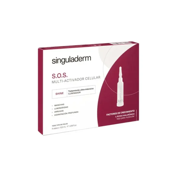 Singuladerm S.O.S. Multi-Activating Cellular Brightening Treatment - 4x10.5ml - Radiance & Skin Tone Enhancement