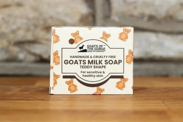 Goats Milk Soap Teddy Bear Shape - Moisturizing, Natural, and Fun for Bath Time