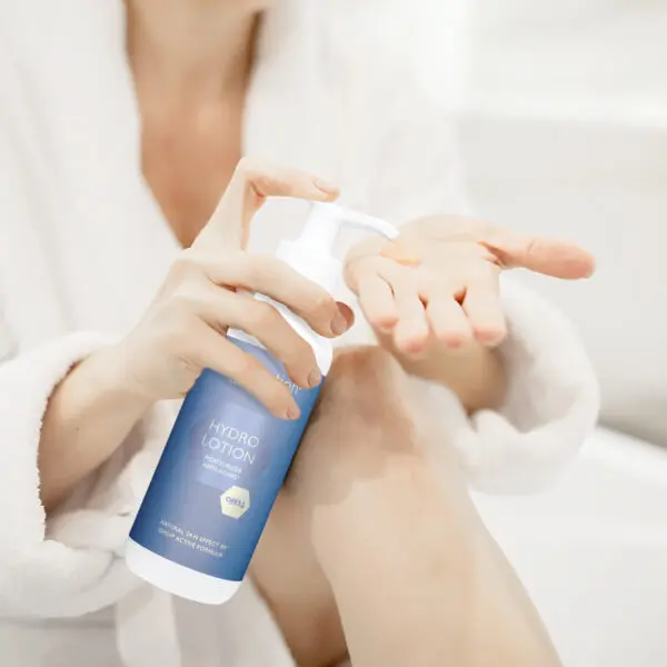 Omnimedica Hydro Lotion Anti Aging+ Moisturizer Low Fat Formula for Sensitive Skin, Anti-Wrinkle & Anti-Pigmentation with Green Tea, Urea & Witch Hazel Safe for Children