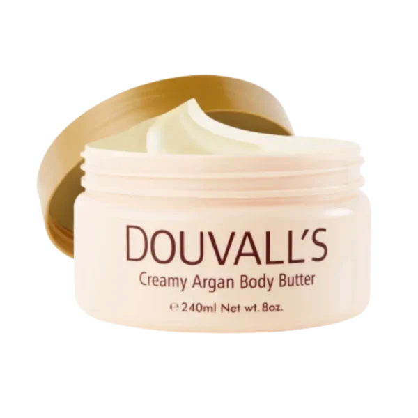 Organic Creamy Argan Body Butter Vanilla 240ml - Luxurious Hydration & Natural Nourishment