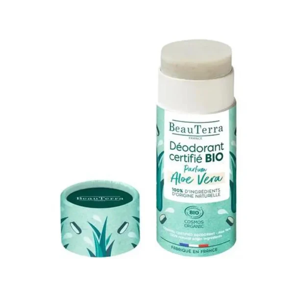 Beauterra Aloe Vera Organic Deodorant - 50g | Long-lasting Protection & Natural Freshness