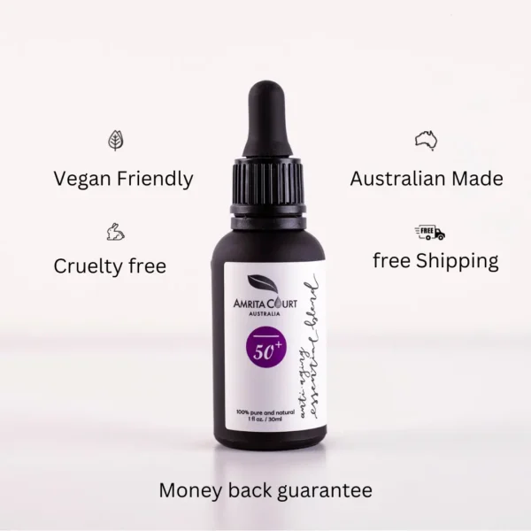 Anti-Aging Essential Blend 50+ with Violet Leaf | Premium Skin Care for Mature Skin | Reduce Wrinkles, Moisturize & Rejuvenate