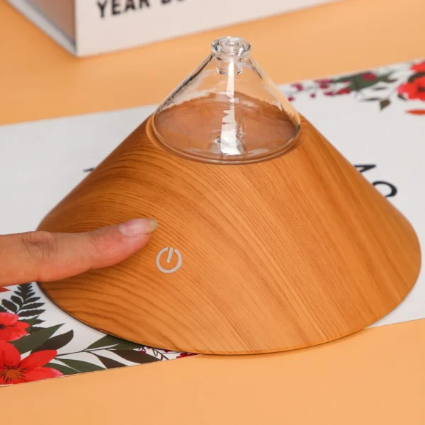 Mount Fuji Portable Nebuliser - Bamboo Waterless Diffuser - Stylish Home Decor - Pure Essential Oil Diffusing