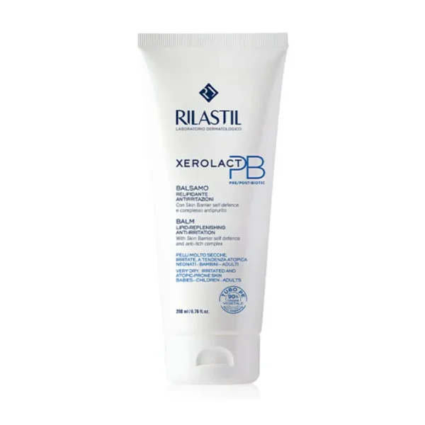 Rilastil Xerolact Pb Balm 200 ml - Intensive Moisturizer for Dry, Sensitive Skin