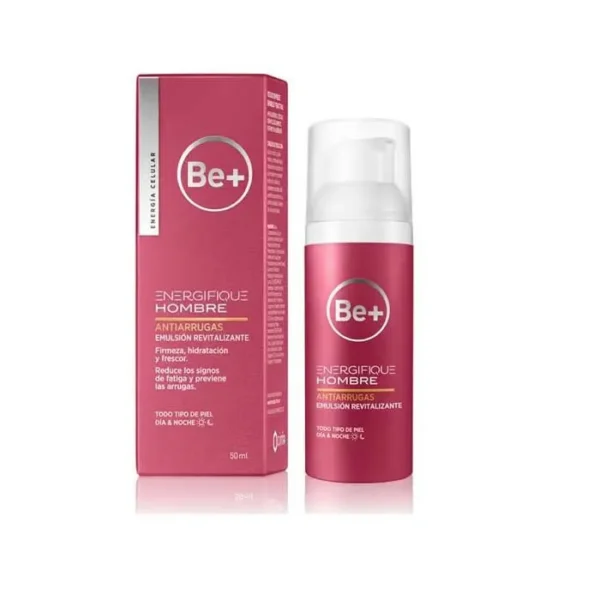 BE+ Energifique Anti-Wrinkle Emulsion For Men 50ml - Advanced Moisturizing & Age-Defying Formula