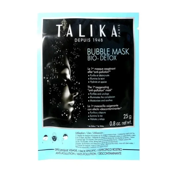 Talika Bubble Mask Bio Detox 25g - Purifying and Revitalizing Face Mask for Radiant Skin