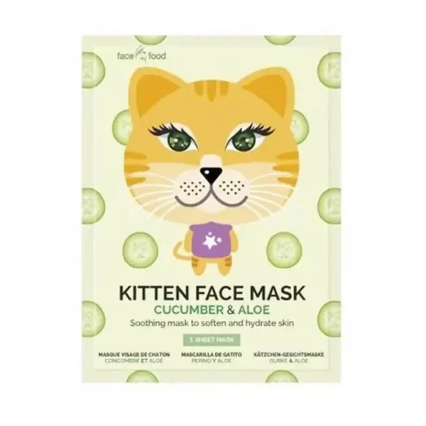 Montagne Jeunesse Kitten Face Mask Soothing & Fun Skincare, 1 Unit