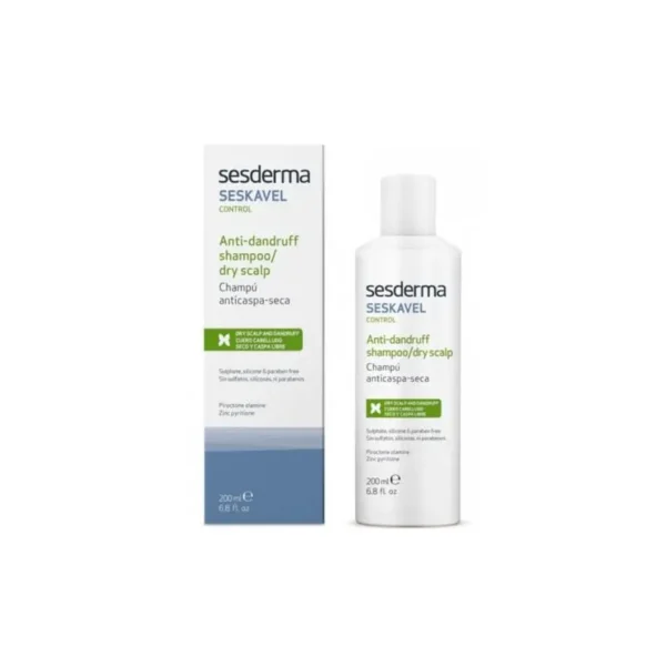 Sesderma Seskavel Anti-Dandruff Shampoo 200ml - Nourishing & Soothing Formula for Healthy Scalp