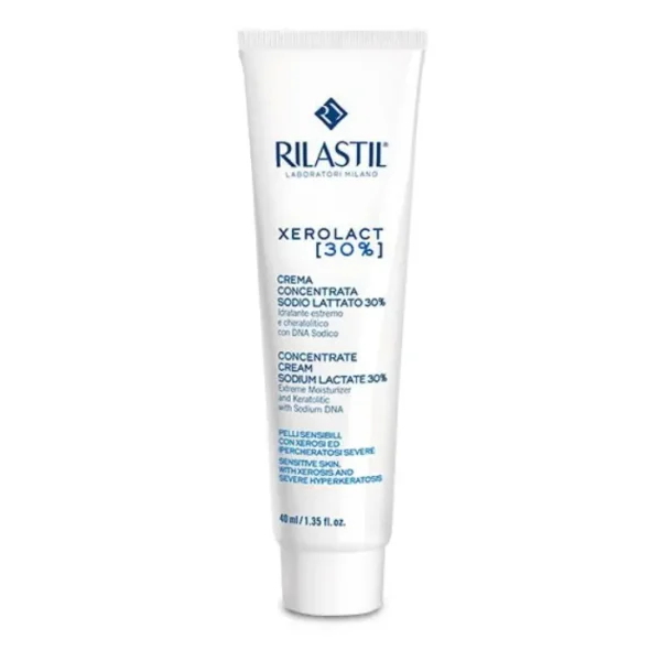 Rilastil Xerolact 30% 40ml - Intensive Moisturizing Cream for Dry and Sensitive Skin
