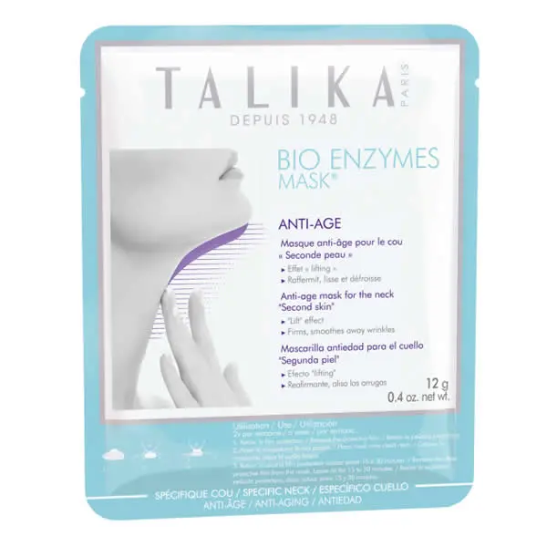 Talika Bio Enzyme Mask Anti-Aging Neck 12g - Smoothing & Lifting Treatment for Youthful Skin