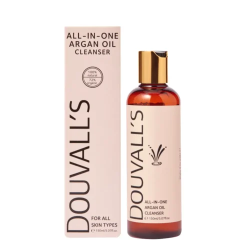 Douvall's All-in-One Organic Argan Oil Cleanser 150ml | Deep Cleansing and Makeup Removing