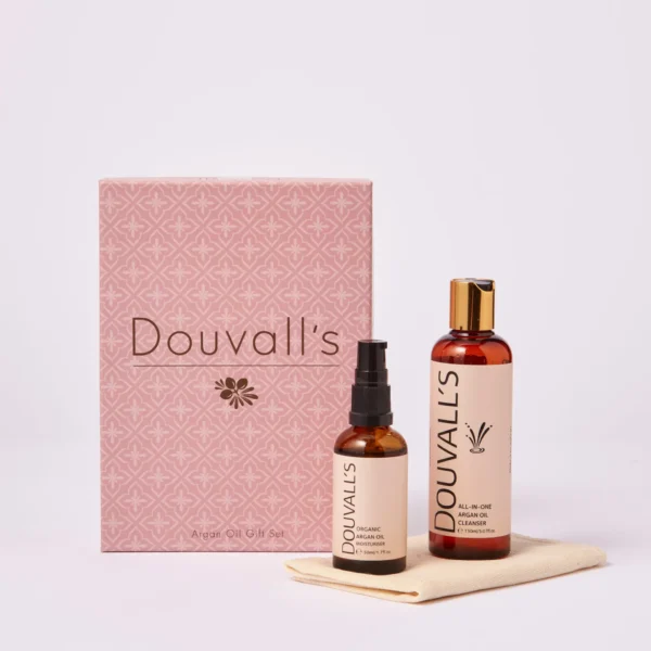 Luxury Argan Gift Set - 150ml Cleanser + 50ml Organic Cold Pressed Oil