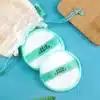 Eco-Friendly Reusable Cotton Rounds with Mesh Pouch - Sustainable Skincare Essentials