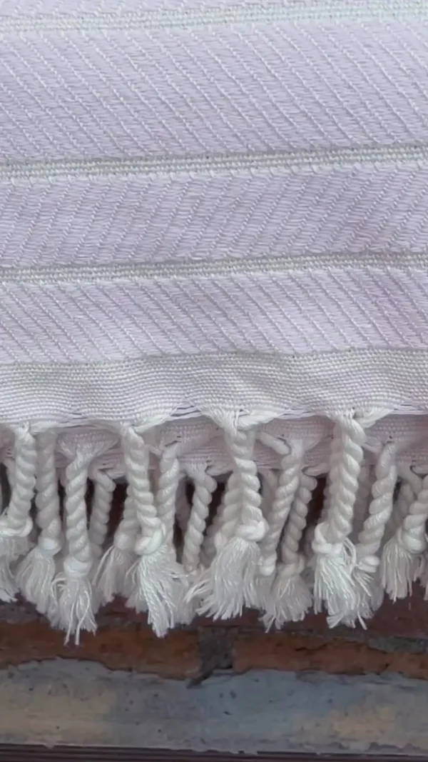 ILVA Turkish Hammam Towel - Bamboo & Cotton, Quick-Dry Spa & Sauna Towel in Elegant Pink