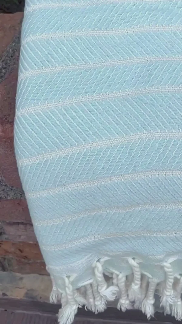 ILVA Turkish Hammam Towel - Spa & Sauna Towel | Bamboo & Cotton | Mint Color | Quick-Drying & Absorbent | Handcrafted in Turkey | Eco-Friendly & Travel-Friendly