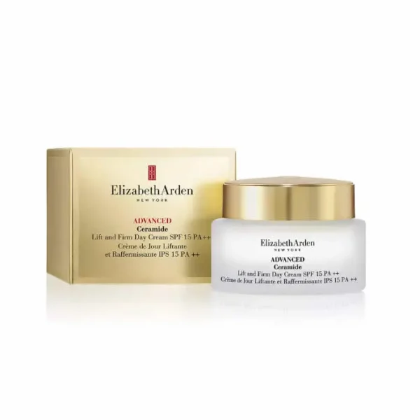 Elizabeth Arden Advanced Ceramide Lift & Firm Day Cream SPF 15, 50ml Anti-Aging Moisturizer for Youthful, Radiant Skin