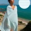 ILVA Turkish Hammam Towel - Spa & Sauna Towel | Bamboo & Cotton | Mint Color | Quick-Drying & Absorbent | Handcrafted in Turkey | Eco-Friendly & Travel-Friendly