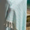 ILVA Turkish Hammam Towel - Spa & Sauna Towel | Bamboo & Cotton | Mint Color | Quick-Drying & Absorbent | Handcrafted in Turkey | Eco-Friendly & Travel-Friendly