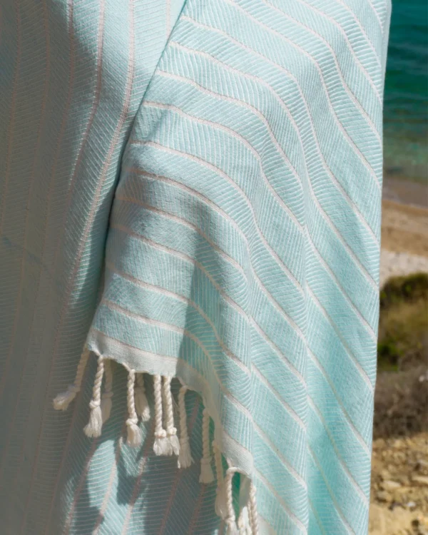 ILVA Turkish Hammam Towel - Spa & Sauna Towel | Bamboo & Cotton | Mint Color | Quick-Drying & Absorbent | Handcrafted in Turkey | Eco-Friendly & Travel-Friendly
