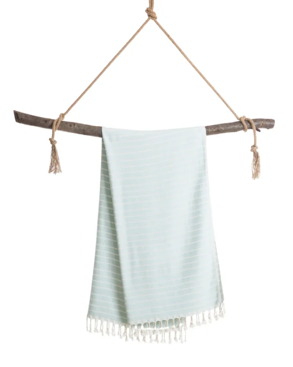 ILVA Turkish Hammam Towel - Spa & Sauna Towel | Bamboo & Cotton | Mint Color | Quick-Drying & Absorbent | Handcrafted in Turkey | Eco-Friendly & Travel-Friendly
