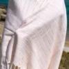 ILVA Turkish Hammam Towel - Bamboo & Cotton, Quick-Dry Spa & Sauna Towel in Elegant Pink