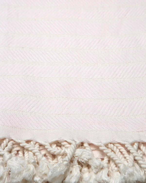 ILVA Turkish Hammam Towel - Bamboo & Cotton, Quick-Dry Spa & Sauna Towel in Elegant Pink