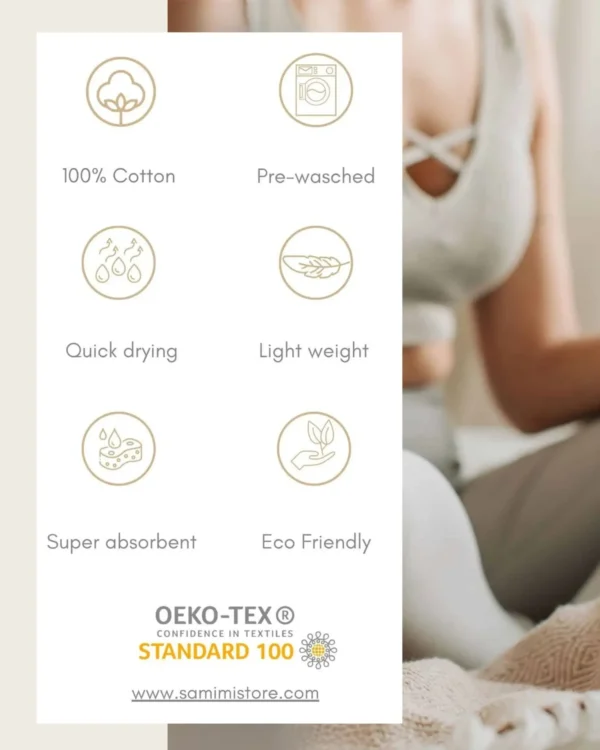 ILVA Turkish Hammam Towel - Bamboo & Cotton, Quick-Dry Spa & Sauna Towel in Elegant Pink