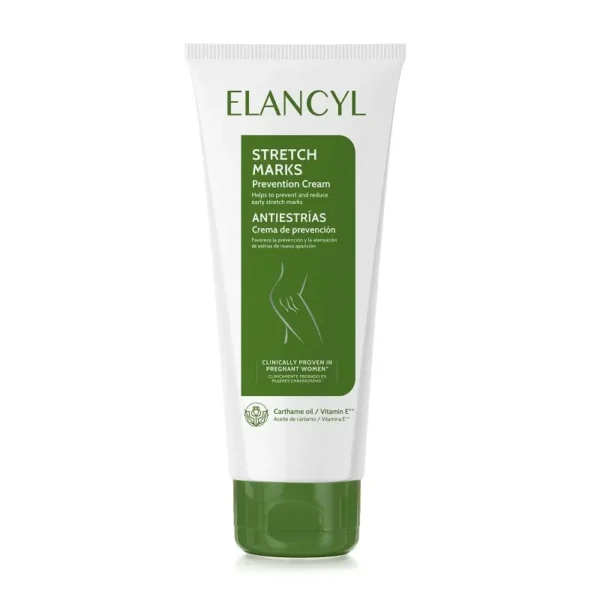 Elancyl Stretch Mark Prevention Cream 200ml - Reduces Appearance of Stretch Marks, Hydrating & Nourishing Formula, Ideal for Pregnancy & Weight Fluctuations