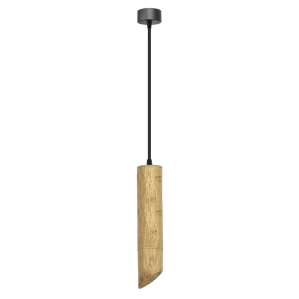 Modern Nordic Hanging Fixture - Long Tube Bamboo GU10 Pendant Lamp