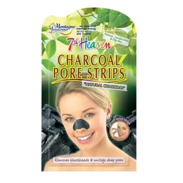 Montagne Jeunesse Charcoal Pore Strips - Deep Cleansing 3-Unit Pack for Clear and Radiant Skin
