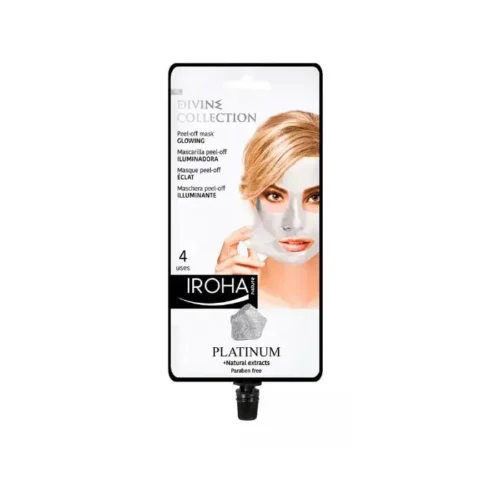60983390_large.webp Iroha Nature Platinum Peel Off Mask - 4 Uses, Glowing Skin Treatment