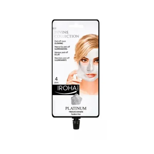 Iroha Nature Platinum Peel Off Mask - 4 Uses, Glowing Skin Treatment