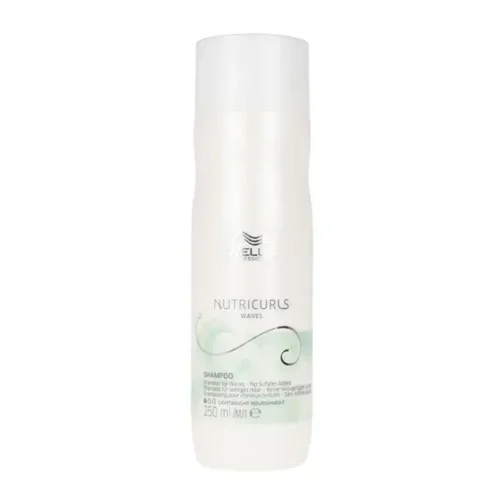 Wella Nutricurls Waves Shampoo 250ml - Nourishing & Defrizzing Formula for Soft, Defined Waves