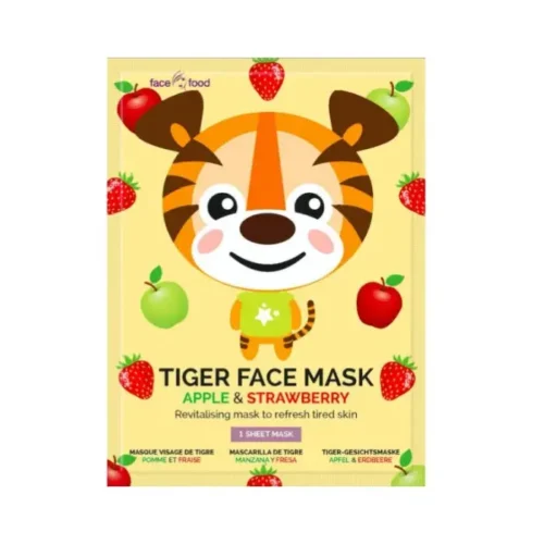 60986297_large.webp Montagne Jeunesse Tiger Face Mask 1 Unit - Fun Animal Print, Deep Cleansing & Hydrating Facial Sheet Mask