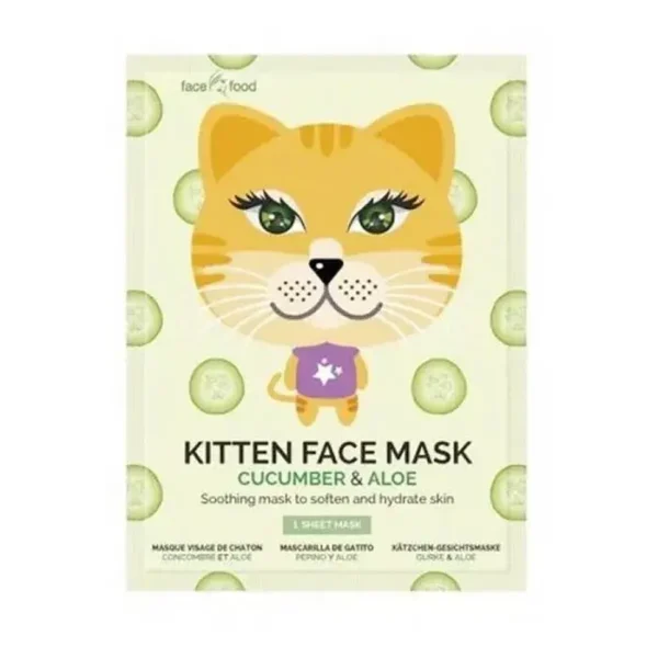 Montagne Jeunesse Kitten Face Mask Soothing & Fun Skincare, 1 Unit