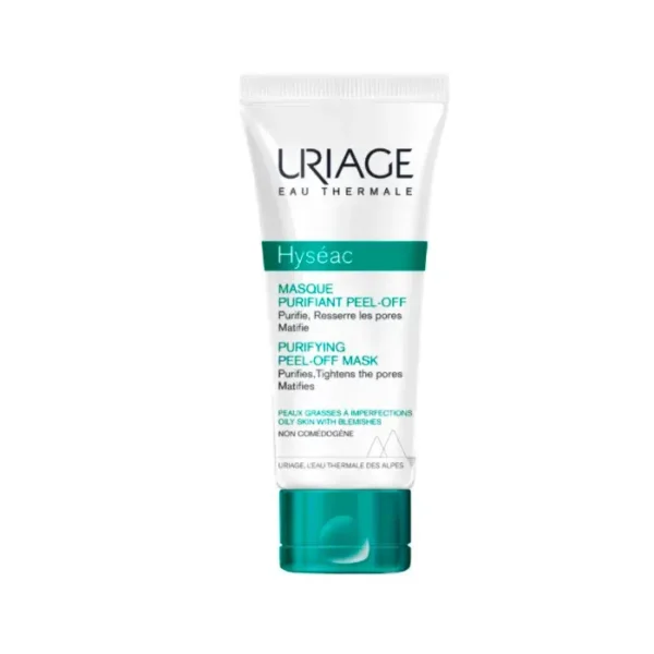Uriage Hyseac Gentle Peel Off Mask 50ml - Deep Cleansing, Mattifying & Pore Minimizing Face Mask