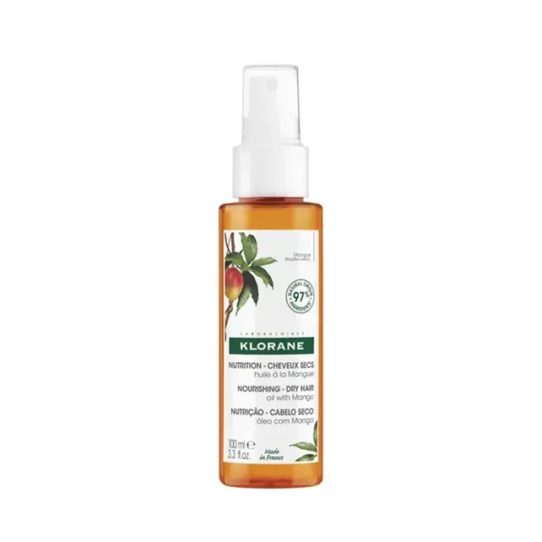 Klorane Mango Oil for Dry Hair - 100ml | Nourishing & Hydrating Treatment