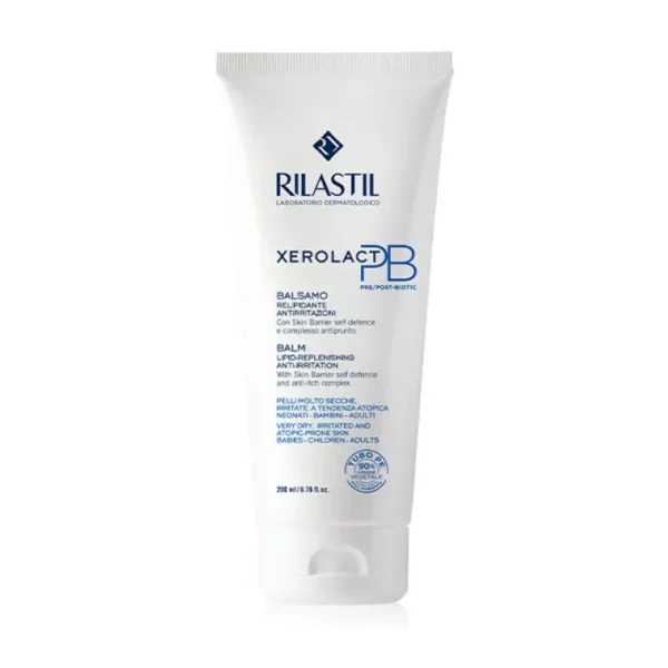 Rilastil Xerolact Pb Balm 200 ml - Intensive Moisturizer for Dry, Sensitive Skin