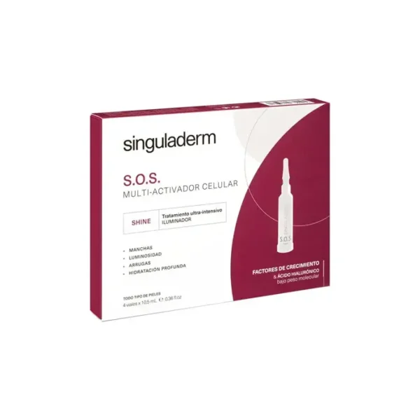 Singuladerm S.O.S. Multi-Activating Cellular Brightening Treatment - 4x10.5ml - Radiance & Skin Tone Enhancement