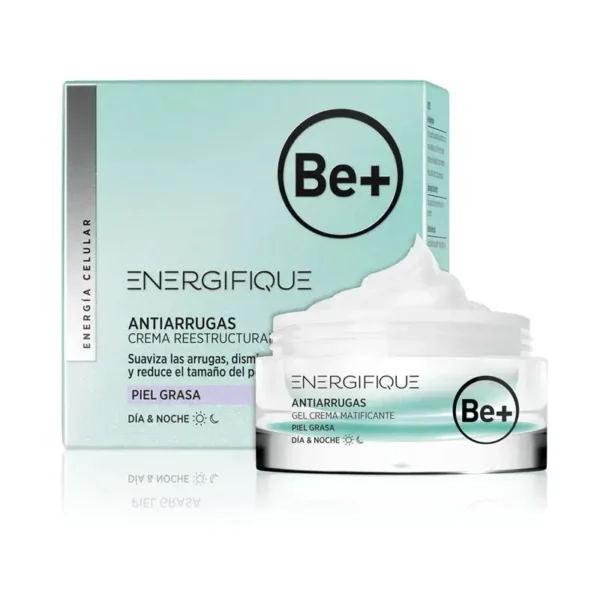 BE+ Energifique Anti-Wrinkle Cream for Oily Skin - 50ml | Anti-Aging, Oil-Control, and Hydration
