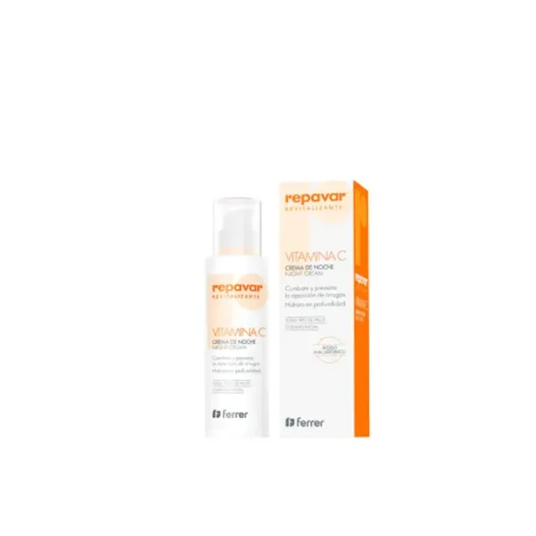 Repavar Revitalize Vitamin C Night Cream 50ml Anti-Aging, Hydrating & Brightening Skincare