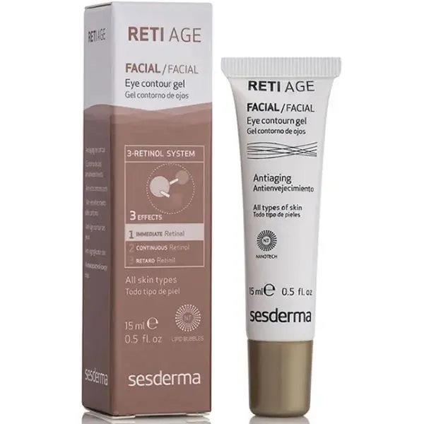 Sesderma Reti Age Eye Contour Gel 15ml - Anti-Aging, Pro-Retinol, Dark Circles & Puffiness Treatment